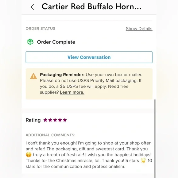 Cartier Big C Rimless Unisex Sunglasses - Picture 9 of 9